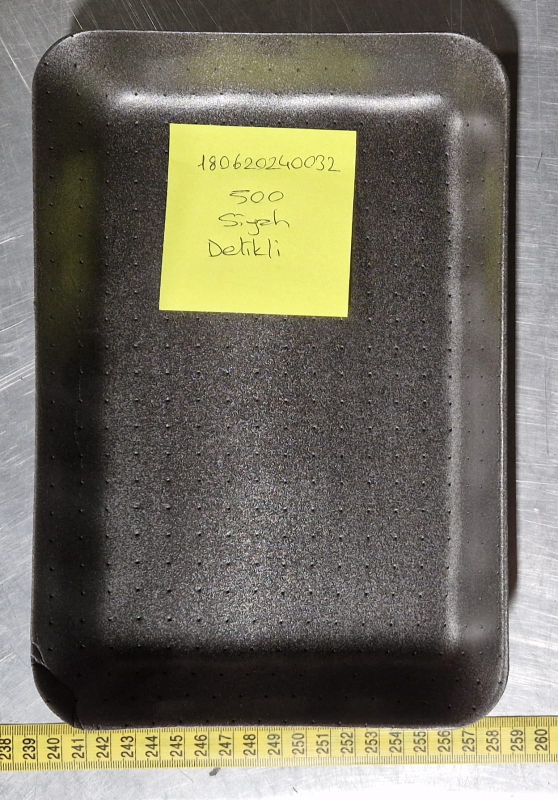 FLEISCHPLATTE 100 STÜCK /SCWARZ/500/ABS/750 KG