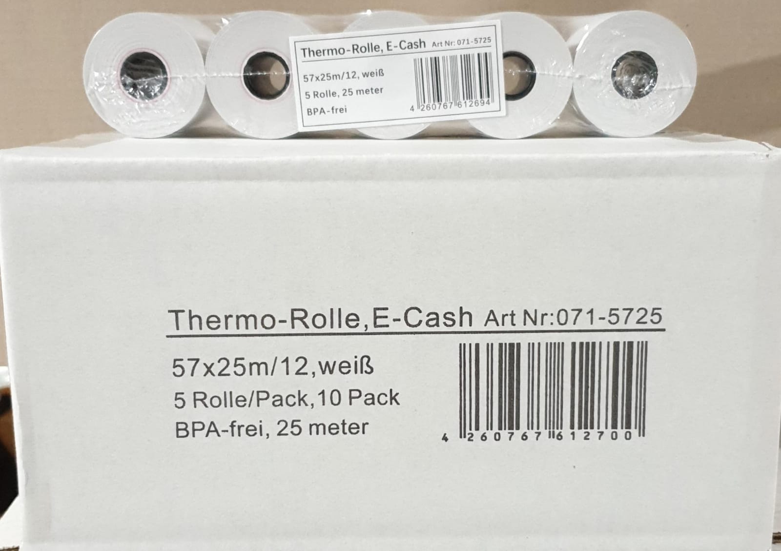 THERMO ROLLE 57*25*12 40 STÜCK