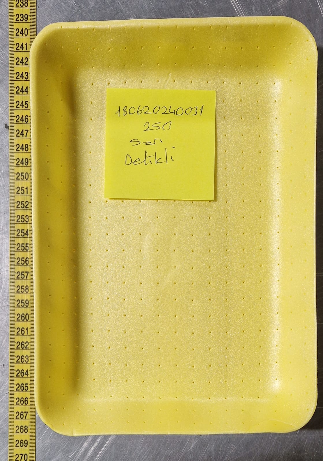 FLEISCHPLATTE 100 STÜCK 200620240032/GELB/500/ABS/1-1,5 KG