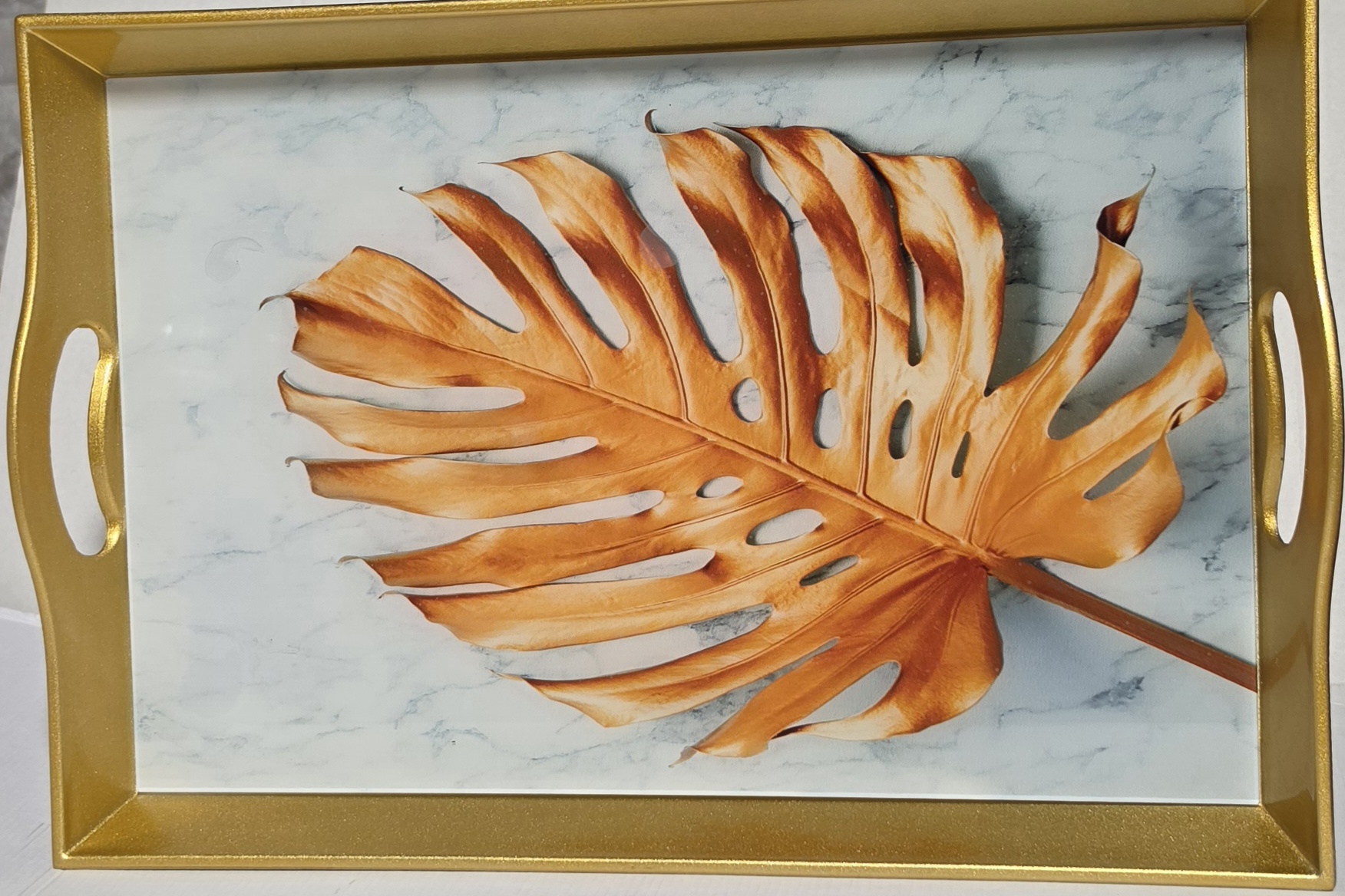 HOLZ-GLASS TEEPLATTE